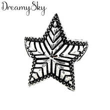 Personality Bohemian Vintage Silver Color Big Star Rings For Women Antique Rings Jewelry 2020 2024 - buy cheap