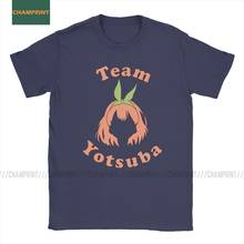 Camiseta del equipo yotbasa Nakano The Quintessential Quintuplets para hombre, camisa de Manga corta de Anime, camisetas divertidas de algodón 100% 2024 - compra barato