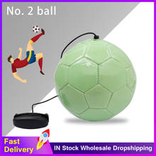 Beginner Football Training Fluorescence Ball Kick Soccer Ball TPU Size 2 Rope Touch Solo Kickwith String Trainer Practice Belt 2024 - buy cheap