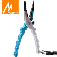 MEREDITH Fishing Pliers Aluminum Alloy Split Ring Cutter Fishing Holder Tackle with Sheath&Retractable Tether Combo Hook Remover 2024 - buy cheap