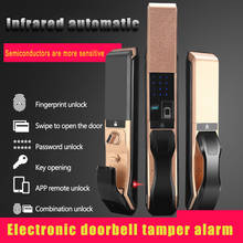 Automatic fingerprint lock home security door smart home electronic door lock fingerprint remote unlock smart lock 2024 - buy cheap