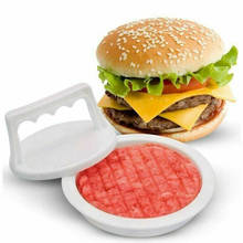 Prensa de hamburguesas de forma redonda, molde antiadherente de plástico para hacer hamburguesas, herramientas de cocina para carne y carne 2024 - compra barato