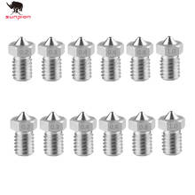 15pcs 3D Printer parts E3D V5 V6 Nozzle Stainless Steel  Nozzle 0.2 0.3 0.4  0.6 0.8 1.0mm For 1.75mm Filament For 3D Printer 2024 - buy cheap