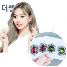 Nova versão coreana simples geométrica cristal brincos moda elegante para as mulheres brincos jóias presentes de natal 2024 - compre barato