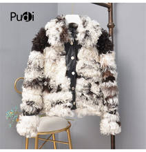 Pudi Women Winter Leisure Real Sheep Fur Coat Jacket Multiple Color Lady Fashion Genuine Leather Coats Clothes Outwear TX307701 2024 - buy cheap