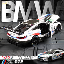 1:32 Scale/Diecast Metal Toy Model/2018 M8 GTE Le Mans/Sound & Light Racing Car/Pull back Educational Collection 2024 - buy cheap