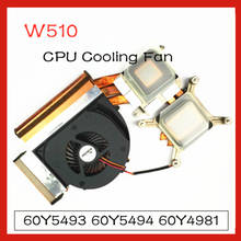 For Lenovo Thinkpad   W510 Laptop CPU Cooling Heatsink&Fan FRU 60Y5493 60Y5494 2024 - buy cheap