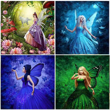 Forest Butterfly Elf Girl 5D Diamond Painting Gift Full Square Design Home Decor Embroidery Round Drill Display Animal Stitch 2024 - buy cheap