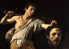Caravaggio: Давид с головой Голиафа, Масляные картины, холст, художественные принты, настенное искусство для гостиной, спальни, Декор 2024 - купить недорого