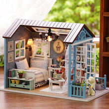 Diy кукольный домик набор миниатюрный дом с мебелью 3D деревянные Miniaturas лес время домашняя модель игрушки для детей подарок на день рождения 2024 - купить недорого