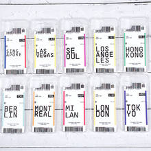 Билетная дорожная этикетка JFK LAX City кантри Модный чехол для телефона 11 Pro Max X XS XR Xs Max 7 8 Plus прозрачный мягкий ТПУ ins чехол 2024 - купить недорого