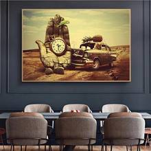 SELFLESSLY Salvador Dali Hand Clock Oil Painting Wall Art Canvas Posters Print For Living Room Classic Famous Art Home Decor 2024 - buy cheap