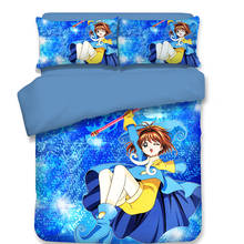 3D Anime Cardcaptor Sakura Print Bedding Set Duvet Covers Pillowcases One Piece Comforter Bedding Sets Bedclothes Bed Linen 03 2024 - buy cheap