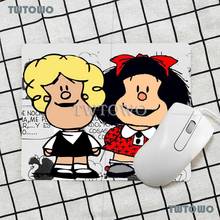 Alfombrilla de ratón Mafalda para Gaming, alfombrilla de goma Natural Kawaii, encantadora, de dibujos animados, antideslizante, decoración de oficina 2024 - compra barato