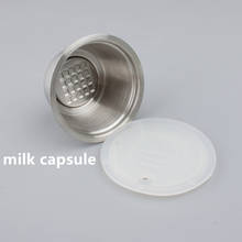 Cápsulas de espuma de leite em aço inoxidável, cápsulas para máquina de café dolce gusto 2024 - compre barato
