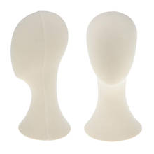 2pcs 21Inch Canvas Block Wigs Making Mannequin Head Hat Caps Mask Display Model 2024 - buy cheap