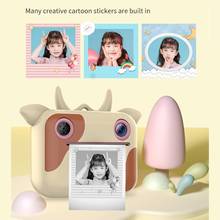 Kids Instant Print Camera Toy Children Cartoon Selfie Digital Camera with Print Paper 2.0 Inch IPS Screen Toddler Video Recorder 2024 - buy cheap