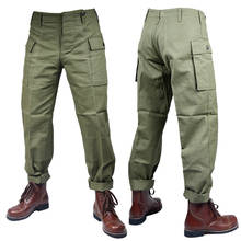 Calça de uniforme usmc da segunda guerra mundial, calça de uniforme hbt do exército guerra mundial 30r 32r 34r 36r 2024 - compre barato