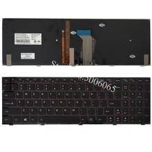 Новая клавиатура для ноутбука Lenovo Y590 Y500 Y510P US Blacklight 2024 - купить недорого