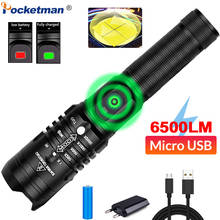 Most Powerful LED Flashlight XHP50.2 Ultra Bright Flashlight Zoom LED Torch USB Rechargeable Flashlight Use 18650 Battery 2024 - buy cheap