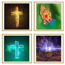 5D DIY Diamond Painting Jesus Cross Religion Christianity Square/Round Diamond Embroidery Cross Stitch Kit Home Decoration Gift 2024 - buy cheap