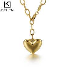 Kalen Heart Pendant Party Noble Ladies Necklace Stainless Steel Charm Fashion Jewelry Gift 2024 - buy cheap