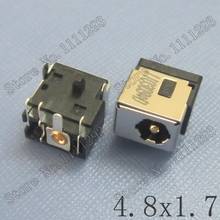 Conector de toma de corriente para Hp compaq, etc., portátil, DC, 4,8x1,7mm, 10 unids/lote, nuevo 2024 - compra barato