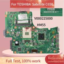 Placa base V000225000 para ordenador portátil TOSHIBA Satellite C650 Notebook, placa base HM55 DDR3 2024 - compra barato