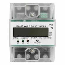 Medidores de energia bondes da análise da medida do trilho 3x230/400 v 5-80a do ruído do medidor da energia do fio 3 da fase 4 do lcd 2024 - compre barato