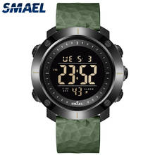 SMAEL-reloj Digital con pantalla LED para hombre, deportivo, resistente al agua, blanco, 1385c 2024 - compra barato