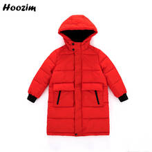 Jaqueta longa minimalista masculina 4-11 anos, casaco parka grosso casual preto minimalista para crianças 2024 - compre barato