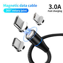 Magnetic Micro USB Cable For iPhone For Xiaomi Fast Charging Data Wire Cord Magnet Charger USB Type C Mobile Phone Cable 2024 - buy cheap