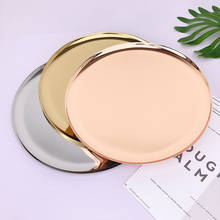 Luxury  Charger Plates Metal Tray 28 CM/ 11"  Round Nut Plates/ Sweet/ Cake Plates For Home Christmas Decoration 2024 - buy cheap