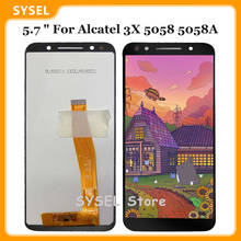 5,7 "lcd для Alcatel 3X5058 5058A 5058I 5058J 5058T 5058Y lcd сенсорный экран дигитайзер стекло в сборе + Инструменты 2024 - купить недорого