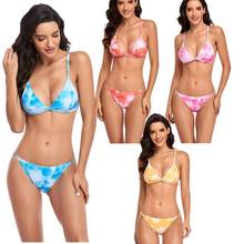 Conjunto de bikini de dos piezas para mujer, traje de baño Sexy para playa y vacaciones, cintura alta, novedad de 2021 2024 - compra barato