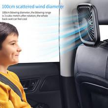 Mini Electric Car Fan Back Seat Foldable Silent Cooler Portable Air Cooling Fan Desktop Office Fan Three Grade Wind Speed 2024 - buy cheap