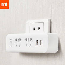 Xiaomi-adaptador de tomada mijia para viagem, 5v, 2.1a, 2 soquetes, carregador rápido, casa, escritório 2024 - compre barato