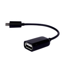 1PC Adapter Cable Micro USB Male to USB Female Host OTG Cable Adapter Support High Speed Data Rate Up To 480Mbps Black Wholesale 2024 - compre barato