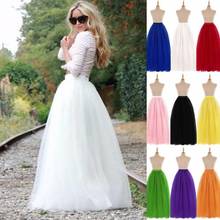 6 layers Hoopless Wedding Petticoat Long Crinoline Tulle Underskirt A Line Woman Tutu Skirt Rockabilly Bridal Accessories 2020 2024 - buy cheap