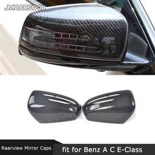 Carbon Fiber Rearview Mirror Caps For Benz W204 W212 W207 W176 W218 C117 W246 Replacement type Side Mirror Covers 2PCs/Set 2024 - buy cheap