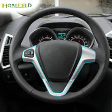 Painel de volante botão controle cruzeiro etiqueta para ford fiesta mk7 mk8 st ecosport 2013 modificado quadro acessórios do carro 2024 - compre barato