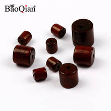 6-12mm Natural Rosewood Cylindrical Wooden Spacer Beads DIY Wood Crafts Home Decoration Ornaments Jewelry Handicrafts 2024 - buy cheap
