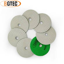 BGTEC-almohadillas de pulido flexibles de diamante húmedo, disco de lijado de 800mm para granito, mármol y cerámica, 4 pulgadas, 7 unidades, #100 2024 - compra barato