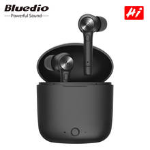 Bluedio-auriculares inalámbricos con Bluetooth para teléfono, cascos portátiles con caja de carga, micrófono incorporado, Hi sport 2024 - compra barato