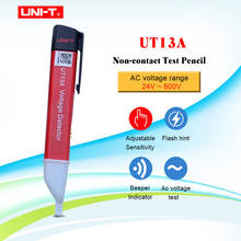 Бесконтактный детектор напряжения UT13A, детекторы напряжения переменного тока, регулируемая чувствительность 50-1000 В, Электрический тестовый карандаш, бесплатная доставка 2024 - купить недорого