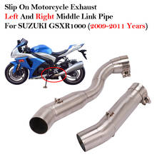 Silenciador de Escape modificado para motocicleta, tubo de conexión medio para SUZUKI GSXR1000, GSX-R1000, años 2009 a 2011 2024 - compra barato