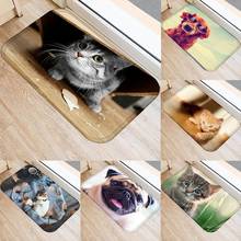 Non-slip Doormat for Entrance Door Cats Dog Print Floor Mats for Living Room Door Mat Carpet Rugs Bathroom Kitchen Floor Mat 2024 - buy cheap