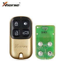 XHORSE-llave remota Universal XKXH02EN, 4 botones, estilo dorado, versión en inglés para llave VVDI, 10 unids/lote 2024 - compra barato