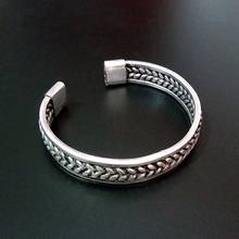 Pulseira de prata miao artesanal pura, bracelete de filigrana feito à mão 2024 - compre barato