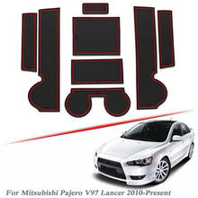 19 шт., автомобильный Стайлинг для Mitsubishi Pajero V97 Lancer 2010-2020, латексный слот для ворот, коврик для межкомнатных дверей, нескользящий коврик, авто 2024 - купить недорого